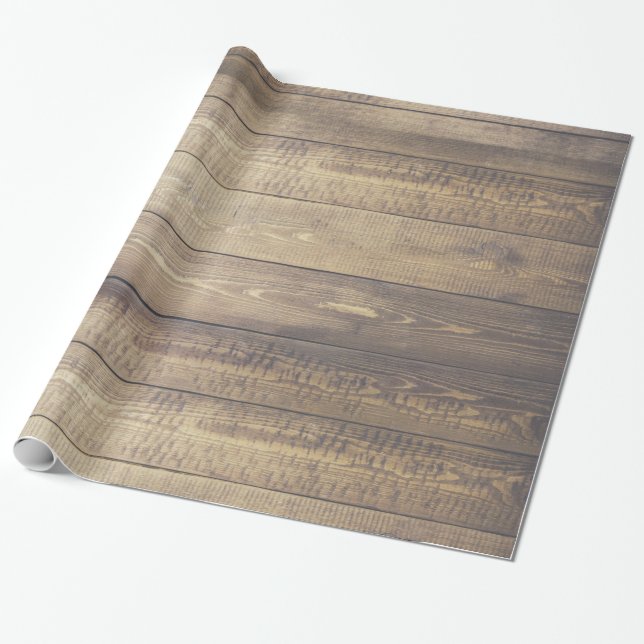 Papel De Regalo Tablones rústicos de madera del granero del (Desenrollado)