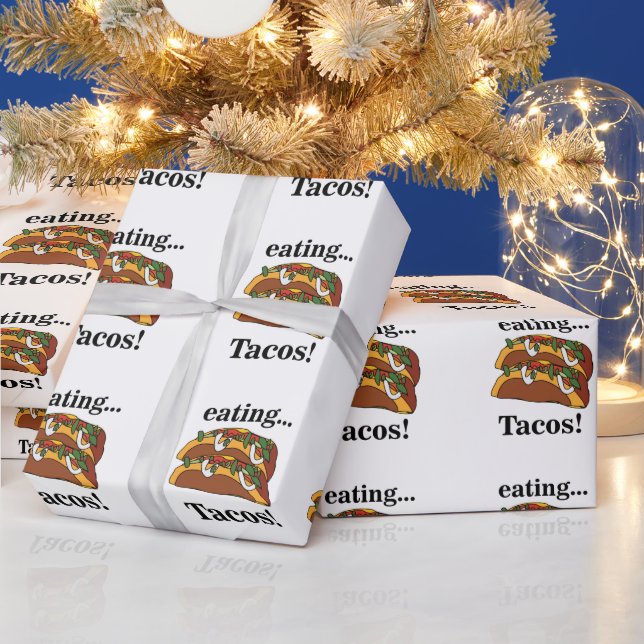 Papel De Regalo Taco Tacos Cumpleaños Divertido (Vacaciones)