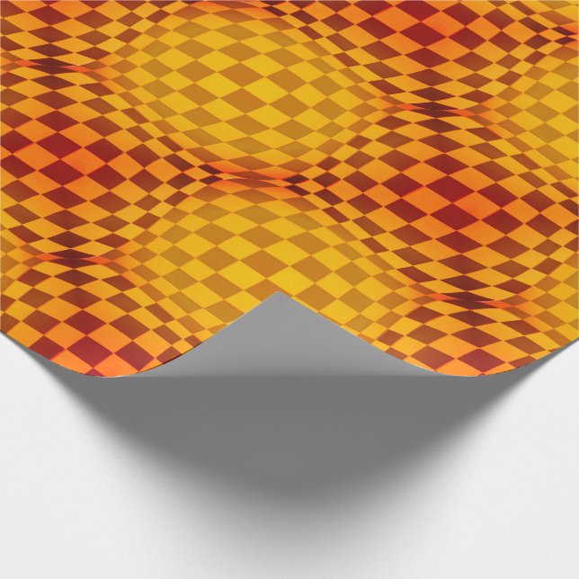 Papel De Regalo Taffi Tuck Op Art Butterscotch (Esquina)