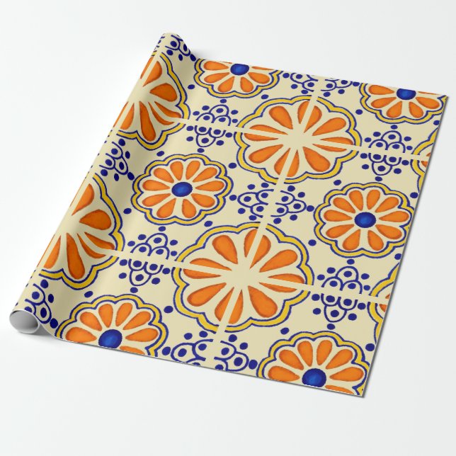 Papel De Regalo Talavera (Desenrollado)