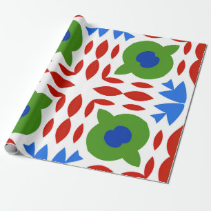 Papel De Regalo Talavera mexicana ornamental tradicional. Dibujo d
