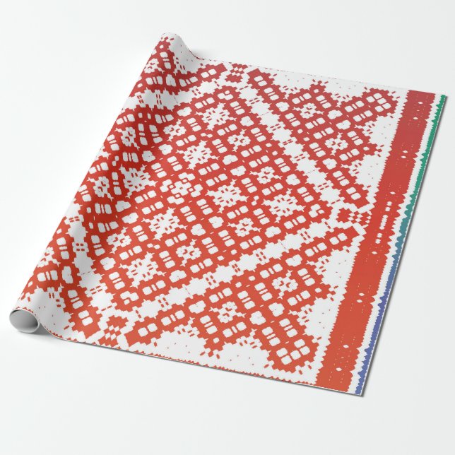 Papel De Regalo Talavera mexicana ornamental tradicional. Diseño m (Desenrollado)