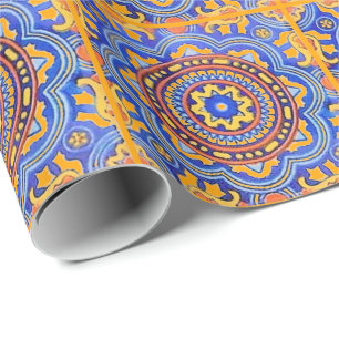Papel De Regalo Talavera Tile