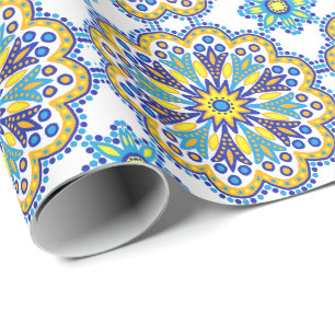 Papel De Regalo Talavera Tile
