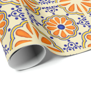 Papel De Regalo Talavera Tile