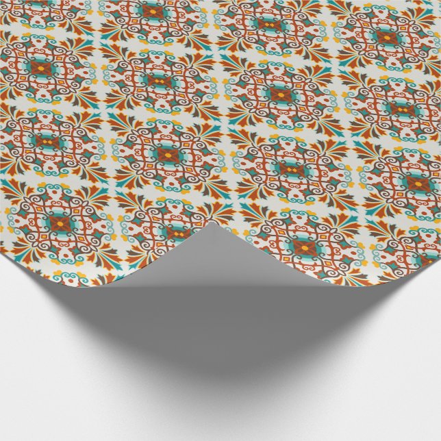 Papel De Regalo Talavera Tile (Esquina)