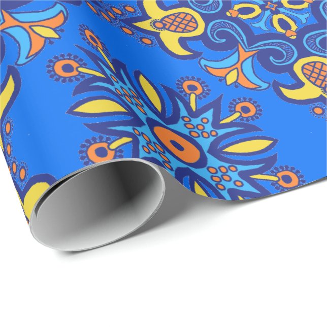 Papel De Regalo Talavera Tile Design (Esquina del rollo)
