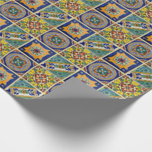 Papel De Regalo Talavera Tiles mexicana