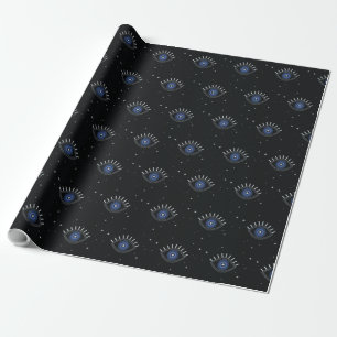 Papel De Regalo Talismán étnico de protección de ojo azul