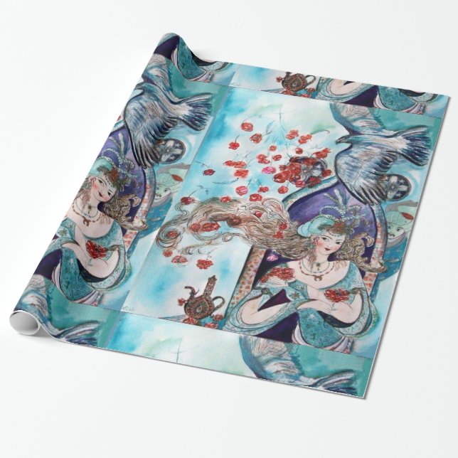PAPEL DE REGALO TALLA DE LA JERINGA ORIENTAL (Desenrollado)