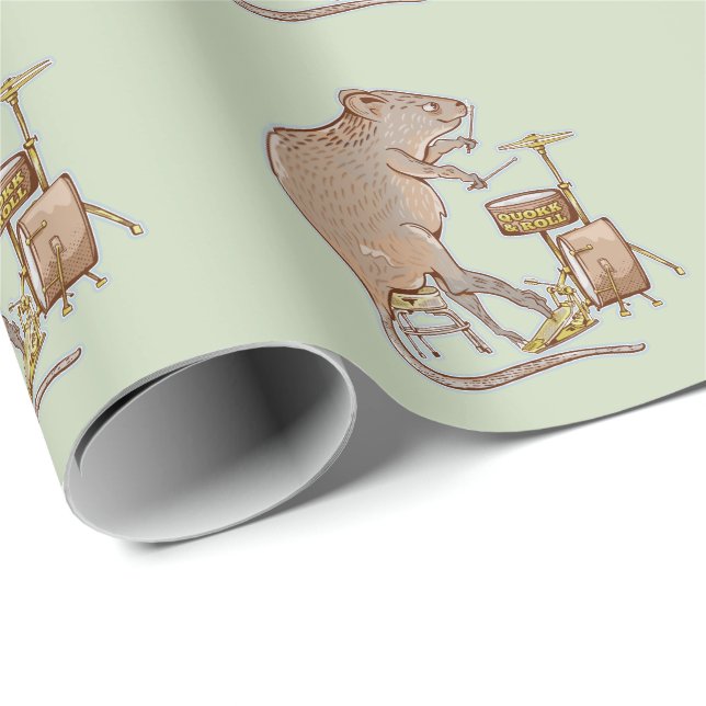 Papel De Regalo Tambores de Quokka (Esquina del rollo)