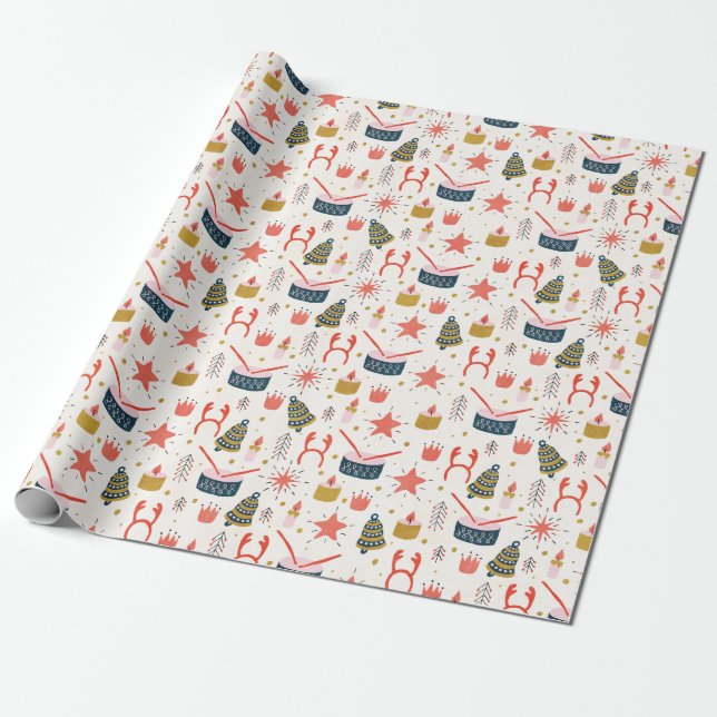 Papel De Regalo tambores Navidades (Desenrollado)
