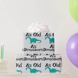 Papel de regalo tan antiguo como los dinosaurios