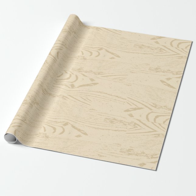 Papel De Regalo Tan Blond Faux Woodgrain Paneling Pattering (Desenrollado)