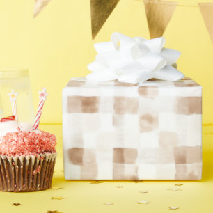Papel De Regalo Tan Brown Cream Stripes