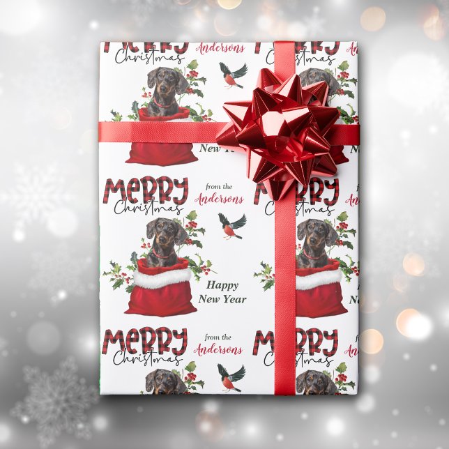 Papel De Regalo Tan negro perro dachshund en bolsa de regalo para  (Subido por el creador)