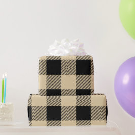 Papel De Regalo Tan vintage y juego de búfalo negro