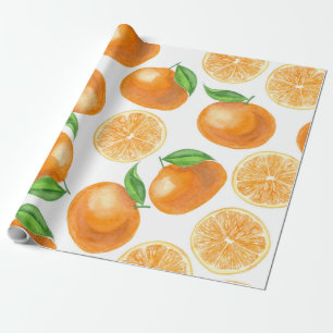 Papel De Regalo Tangerinas acuáticas
