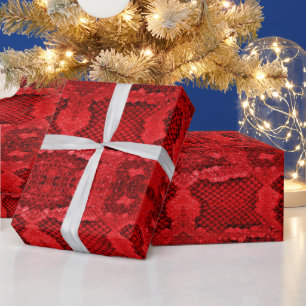 Papel De Regalo Tapa de la piel de serpiente exótica de impresión 