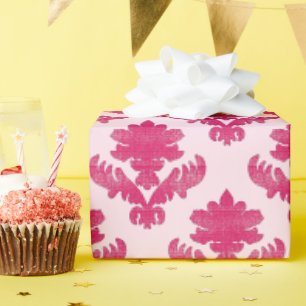 Papel De Regalo Tapiz Francés Magenta y Rosa Suave