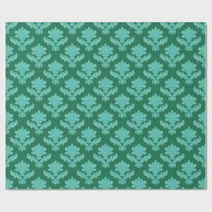 Papel De Regalo Tapiz Francés Verde Menta 