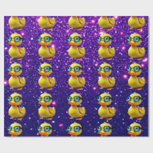 Papel De Regalo Tapón de pato de caucho con encanto inspirado en e