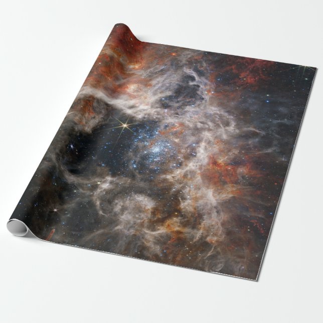 Papel De Regalo Tarantula Nebula (Desenrollado)