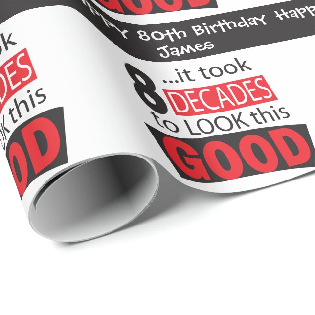 Papel De Regalo Tardó 8 décadas para mirar esto bueno (Esquina del rollo)