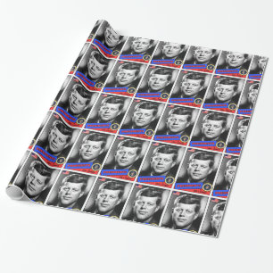 Papel De Regalo Tarjeta de béisbol de John F. Kennedy