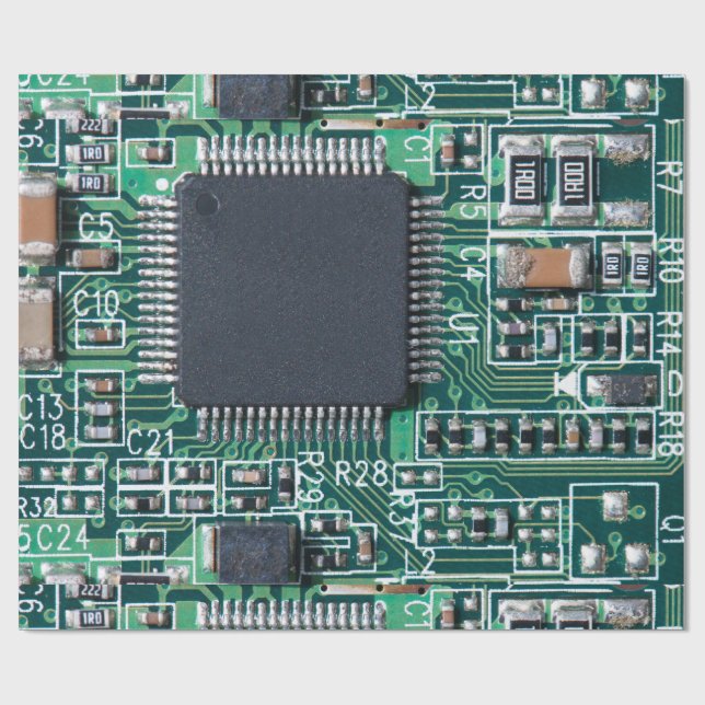 Papel De Regalo Tarjeta de circuitos (Superficie plana)