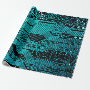 Papel De Regalo Tarjeta de circuitos. Tecnología electrónica de ha