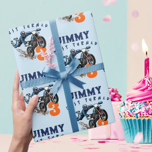 Papel De Regalo Tarjeta de cumpleaños para fiesta de bicicleta de 