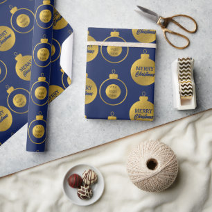 Papel De Regalo Tarjeta de honor navideña con logotipo corporativo