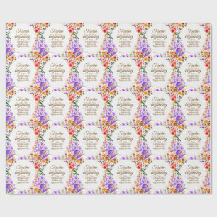 Papel De Regalo Tarjeta de Invitación de Boda Botánica Editable