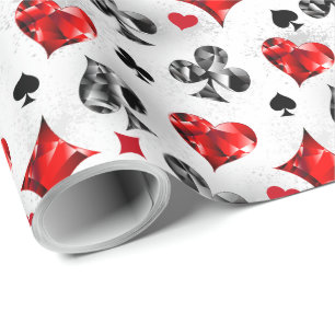Papel De Regalo Tarjeta de juego de jugador de póquer se adapta a