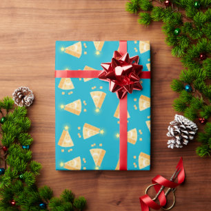 Papel De Regalo Tarjeta de Navidades de queso grande