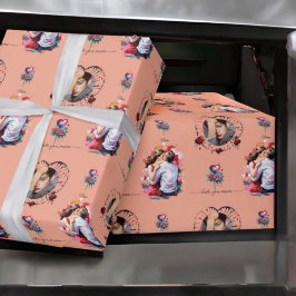 Papel De Regalo tarjeta de vacaciones suave de los amantes