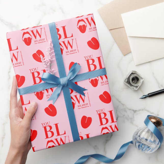 Papel De Regalo Tarjeta Día de San Valentín roja traviesa (Regalar)