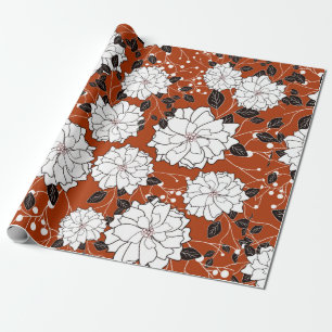 Papel De Regalo Tarjeta invitativa o boda con ba floral abstracta