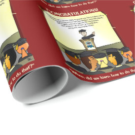 Papel De Regalo Tarjeta plana para graduados