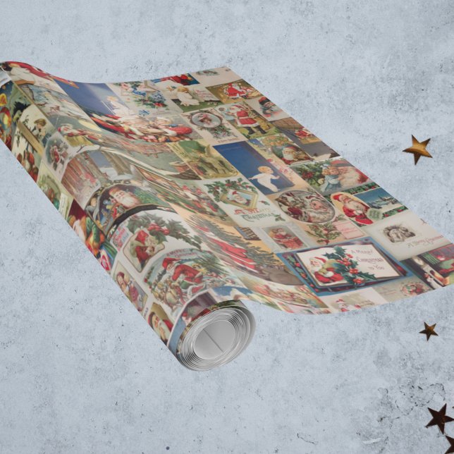 Papel De Regalo Tarjeta postal de la despedida navideña navideña v (Subido por el creador)