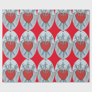 Papel De Regalo Tarjeta Tarot 3 Espadas Thunder_Cove