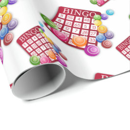 Papel De Regalo Tarjetas del bingo y bolas del bingo