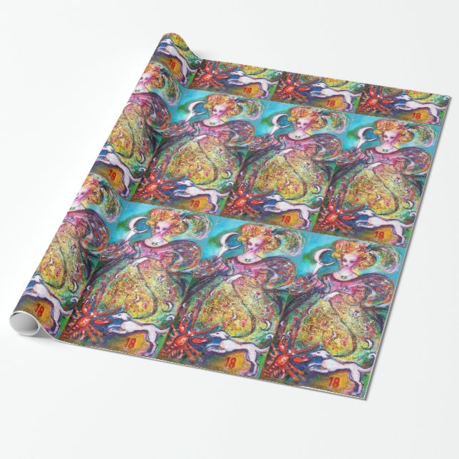 PAPEL DE REGALO TAROS DE LAS SOMBRAS PERDIDAS / LA DAMA DE LA LUNA (Desenrollado)