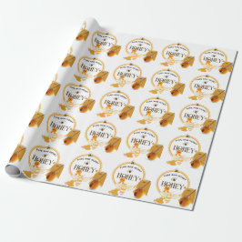 Papel De Regalo Tarro de Miel Abeja Colmena Apicultura