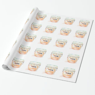 Papel De Regalo Tarro de viaje para dinero de vidrio