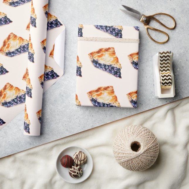 Papel De Regalo Tarta de Arándanos (Artesanía)