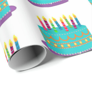 Papel de Regalo - Tarta de Cumpleaños