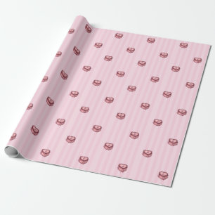 Papel De Regalo Tarta de cumpleaños corazón coquette