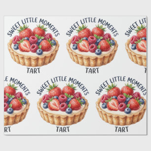 Papel De Regalo Tarta De Frutas De Bayas Momentos Dulces